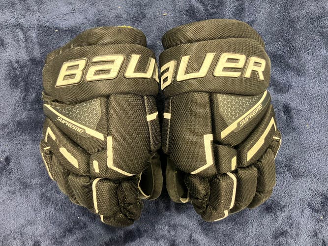 Black Youth Bauer Supreme Mach Gloves 9" (Used)