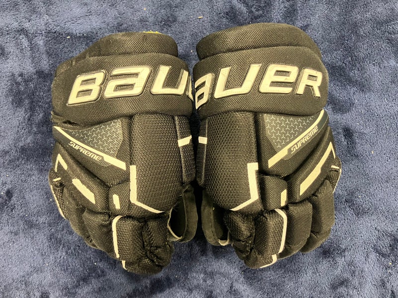 Black Youth Bauer Supreme Mach Gloves 9" (Used)