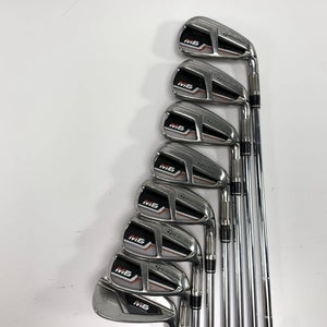 TaylorMade M6 Iron Set 4-PW+GW KBS Max 85g Stiff Steel Mens RH