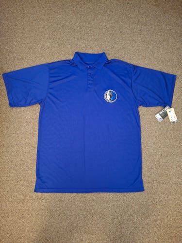 Majestic NBA Dallas Mavericks Logo Polo Golf Shirt Sz XLT XL-TALL NWT