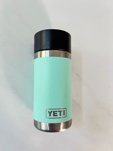 YETI 12 oz. Rambler Bottle with HotShot Cap seaform color hot or cold