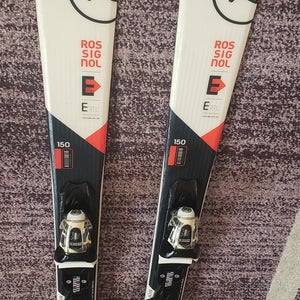 150cm Adult WIDER Skis ROSSIGNOL EXPERIENCE RTL w/EZ ADJUST LOOK Bindings DIN 2.5-10 *USED