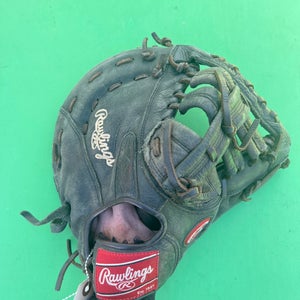 Black Rawlings Premium Series RH First Base Baseball Glove 12.5"