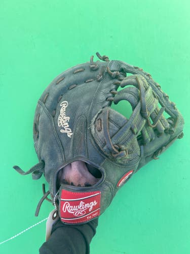 Black Rawlings Premium Series RH First Base Baseball Glove 12.5"