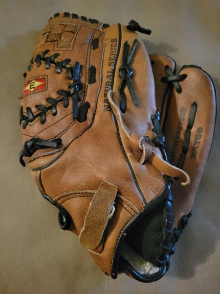 Easton NAT60 12.5" USA Made Tanned Leather Baseball Glove RIGHT Hand Throw Mitt