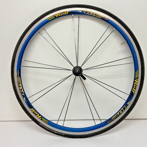 Rolf Vector Comp 18-Bladed Spoke Blue Anodized Aluminum 700C Front Wheel +Tire