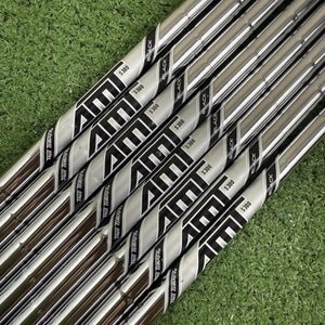 True Temper Amt Black S300 Stiff 34"-37.25 Iron Shaft Set Pulls .350