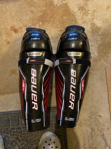 Senior Bauer NSX 15" Shin Pads (Used)