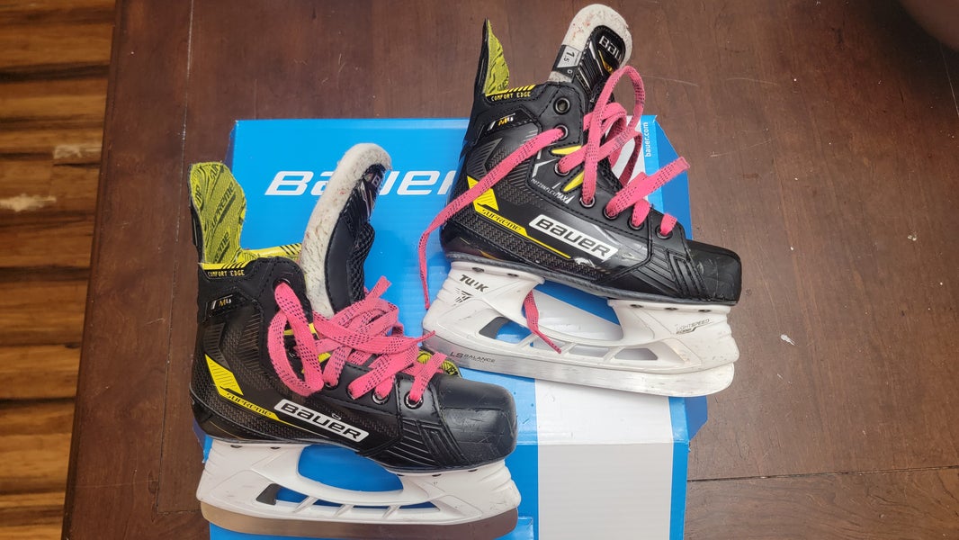 2024 Bauer Supreme M4 Hockey Skates Regular Width Size 1.5 (Used)