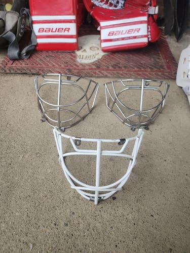 Various Cat Eye Cages and Masked Marvel helmet (Used)