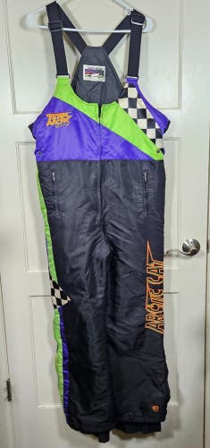 Vtg ARCTIC CAT  Racing Arcticwear Snowmobile Bibs Overalls Pants Size: L