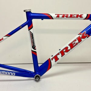 Vintage Trek 44cm C-T Alpha Aluminum Road Frame CrMo Fork +BB for 650C Wheels
