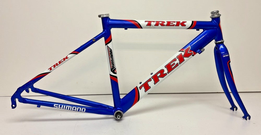 Vintage Trek 44cm C-T Alpha Aluminum Road Frame CrMo Fork +BB for 650C Wheels