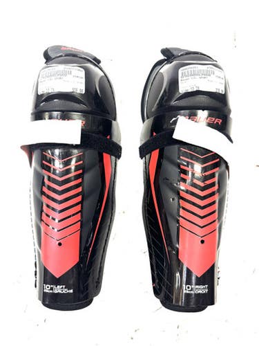 Used Bauer LIL SPORT Junior Shin Guards Black 10" 11860-S000298261