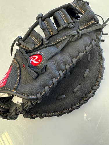 Used Rawlings RENEGADE BB/SB First Base RH Throw Black 12 1/2" 11860-S000298424