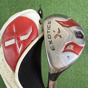 Tour Edge Exotics XCG V 3 Hybrid 3H 18 X-Quad Graphite Design Stiff Left Handed