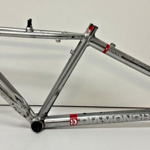 Vintage Diamondback Outlook 16" C-T Silver Aluminum Mountain Bike Frame +BB