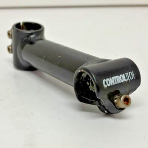 Vintage 1990s Control Tech USA 130mm Black Aluminum Mtn Bike Stem 25.4mm Clamp