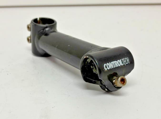 Vintage 1990s Control Tech USA 130mm Black Aluminum Mtn Bike Stem 25.4mm Clamp