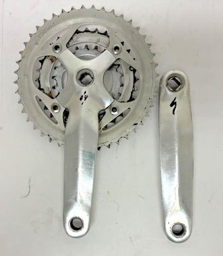 Vintage Specialized 175mm 44/32/22 Forged Aluminum Mtn Bike Triple Crankset