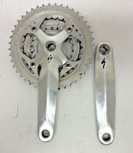 Vintage Specialized 175mm 44/32/22 Forged Aluminum Mtn Bike Triple Crankset