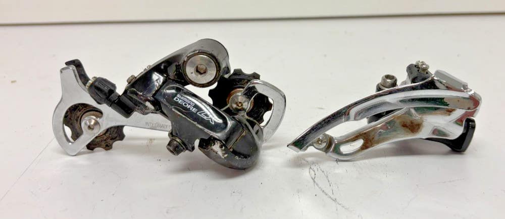 Vintage Shimano Deore LX RD-M563 Rear & FD-M563 Mountain Bike Derailleurs