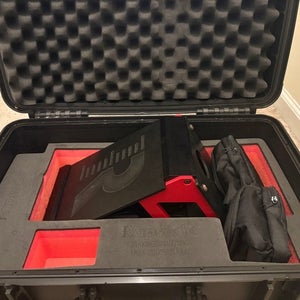 Rapsodo 2.0 pitching machine and case