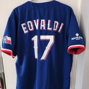 Texas Rangers Nathan Eovaldi 2023 World Series MLB Baseball Jersey Replica XL