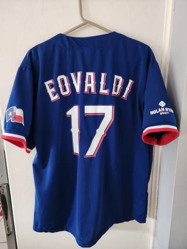 Texas Rangers Nathan Eovaldi 2023 World Series MLB Baseball Jersey Replica XL