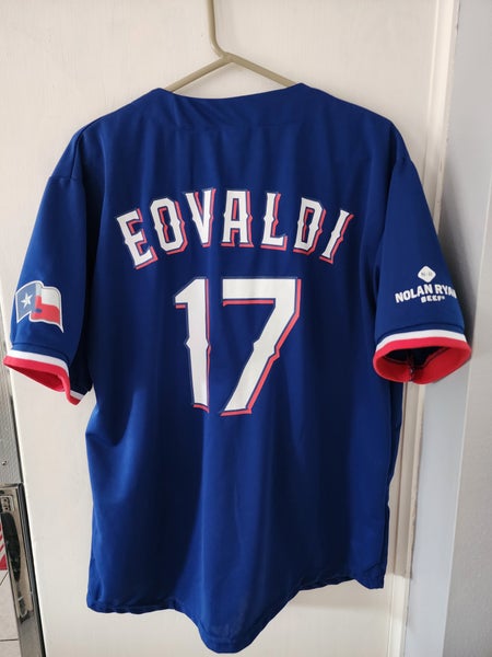 Texas Rangers Nathan Eovaldi 2023 World Series MLB Baseball Jersey Replica XL