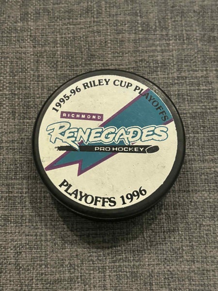 Vintage Richmond Renegades ECHL 1995-1996 Riley Cup Playoffs Hockey Puck