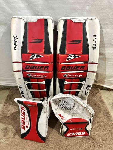 Reactor digit print Bauer Mach/shadow 35+1 Goalie Full Set Pro Stock