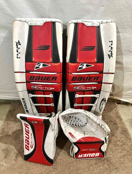 Reactor digit print Bauer Mach/shadow 35+1 Goalie Full Set Pro Stock