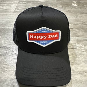 HAPPY DAD SELTZER Black Trucker/Snapback Hat (New)
