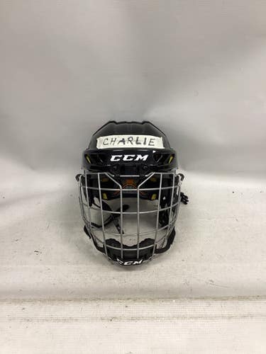 Used CCM FL 3DS YOUTH Helmet Cage Combo Black SM 11851-S000038325
