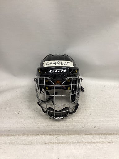 Used CCM FL 3DS YOUTH Helmet Cage Combo Black SM 11851-S000038325