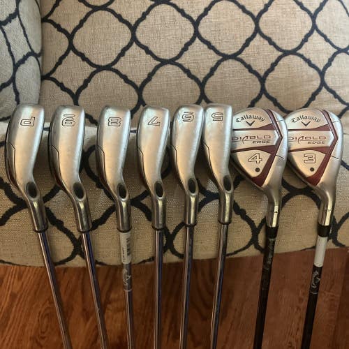 Callaway Diablo RH Golf Set 5-PW, 3 Wood, 4 Hybrid - S Flex