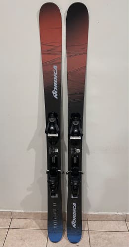 2024 Nordica Unleashed 90 152 cm Powder Skis With Bindings Max Din 11 (Used)