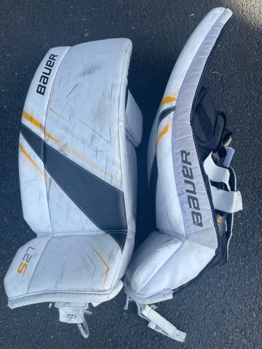Large Bauer Supreme S27 Goalie Leg Pads (Used)