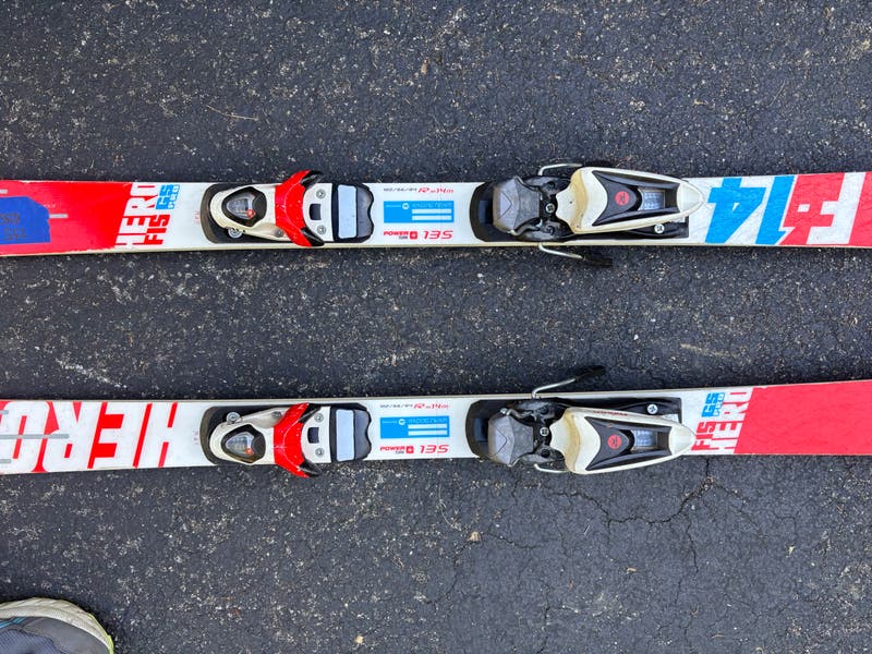 Unisex Racing 135 cm Rossignol Hero FIS GS Pro Skis With