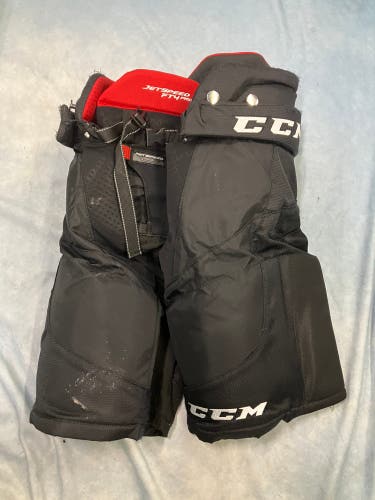 Black Junior Large CCM Jetspeed FT4 Pro Hockey Pants (Used)