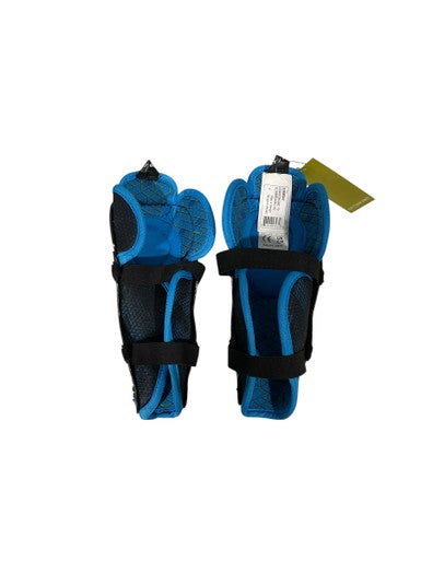 Used Bauer 140 Youth Shin Guards Royal Blue 9" 11847-S000029658