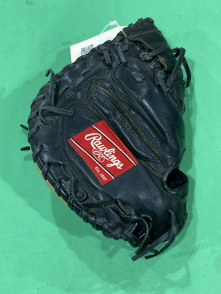 Used Rawlings Player Preferred Right Hand Throw Catcher's Baseball Glove 33"