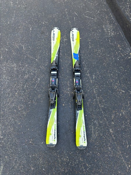 Unisex Racing 120 cm Elan Explore Pro Skis With Bindings (Used)