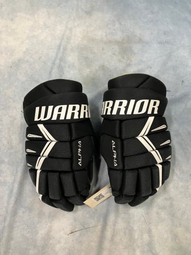 Black Junior Warrior Alpha DX5 Gloves 12" (Used)