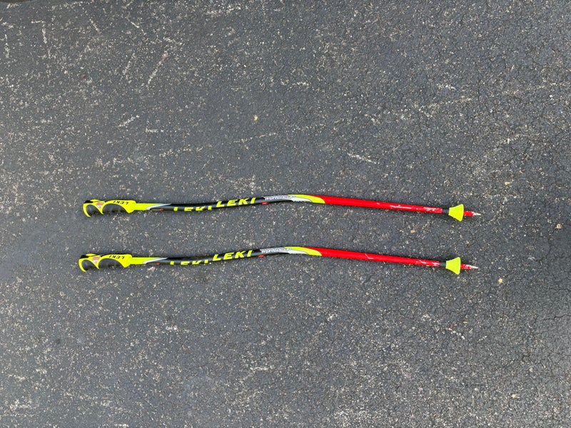38in (95cm) Leki Racing World Cup Lite GS Ski Poles (Used)