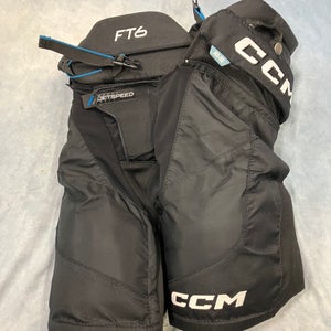 Black Junior Small CCM Jetspeed ft6 Hockey Pants (Used)