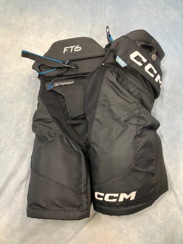 Black Junior Small CCM Jetspeed ft6 Hockey Pants (Used)