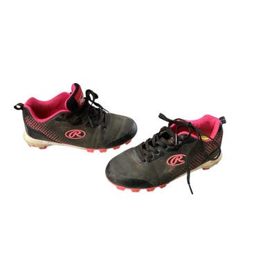 Used Rawlings BB/SB CLEATS BB/SB Cleats Black Youth 13.0 11760-S000082489