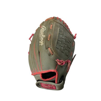 Used Rawlings STORM RH Throw Fastpitch Gloves Grey 10" 11760-S000082491